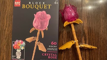 Let’s Build Block Tech Block Bouquet Crystal Rose | LEGO-compatibele bouwstenen van Five Below