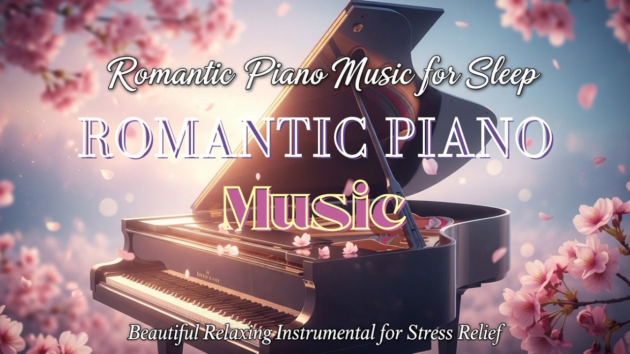 Romantic Piano Music for Sleep 🌸 Beautiful Relaxing Instrumental for Stress Relief