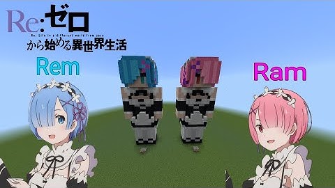 Minecraft Tutorial | Rem Ram | Re: Zero Starting Life in Another World | Cómo construir/How to build