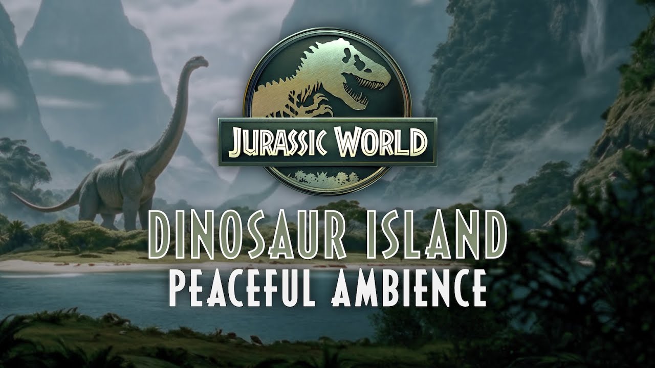 Jurassic World | 🌤️ Peaceful Ambience & Dinosaur Sounds, No Mid-roll Ads - Jurassic Park