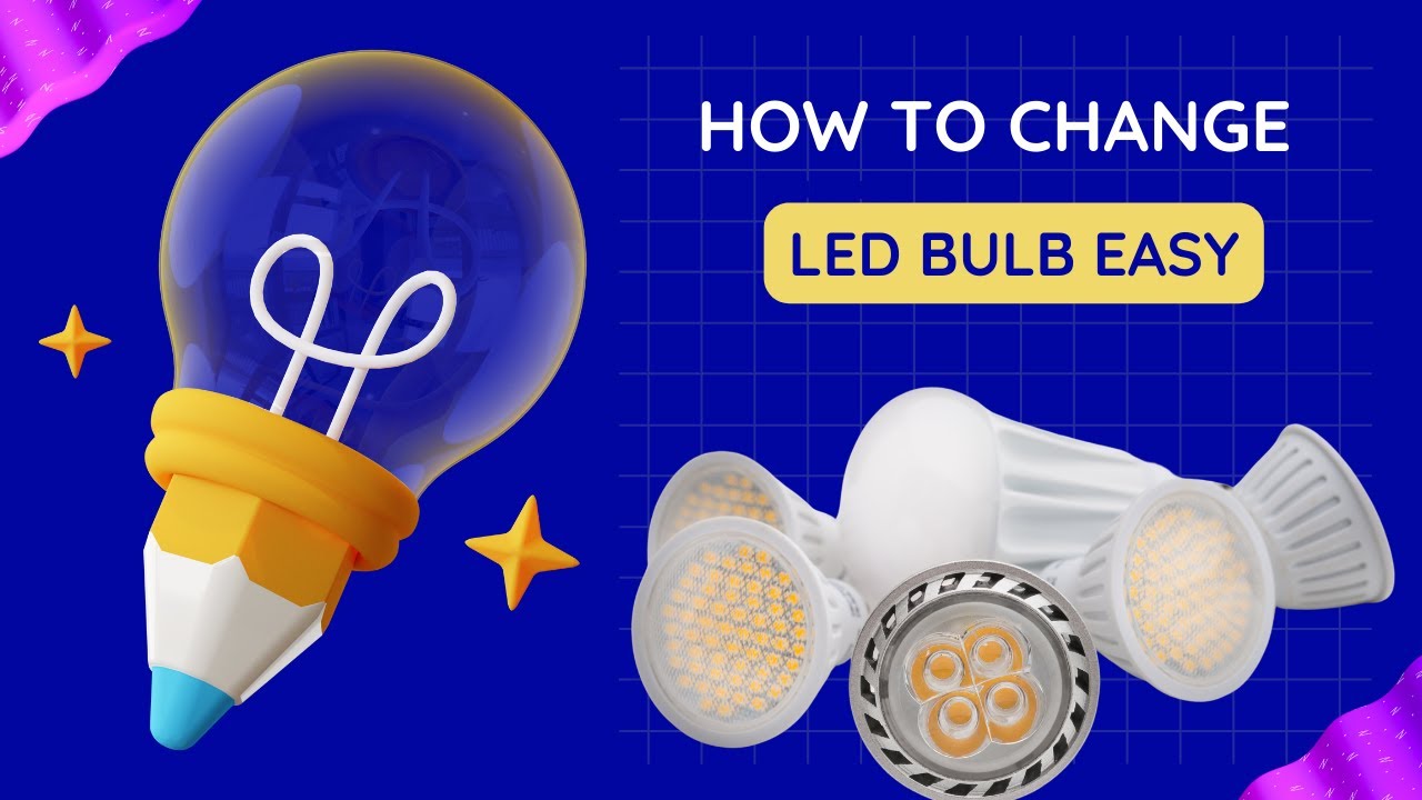 Easy Change LED spotlight bulb How To the easy way - YouTube
