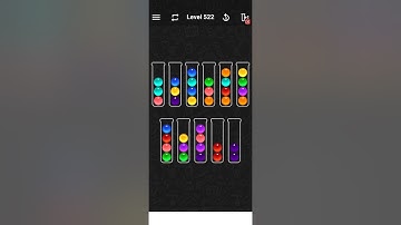 Level 522 of Ball Sort Color Water Puzzle