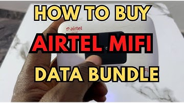 How To Buy Airtel MiFi Data Bundle || How To Subscribe For Airtel Broadband Data Plan