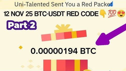 Binance Red Packet code in Binance Today Claim USDT BTC TON Red packet code 12 November 2025