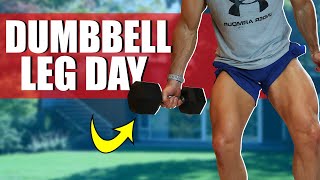 DUMBBELL HOME LEG WORKOUT! 15 MINUTES! Follow along with me...