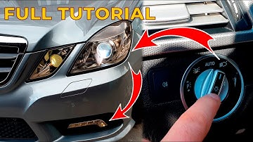 Activation the Operating Mode of DRL & Parking Light on Mercedes W212, W204, X204 DIY for Mercedes