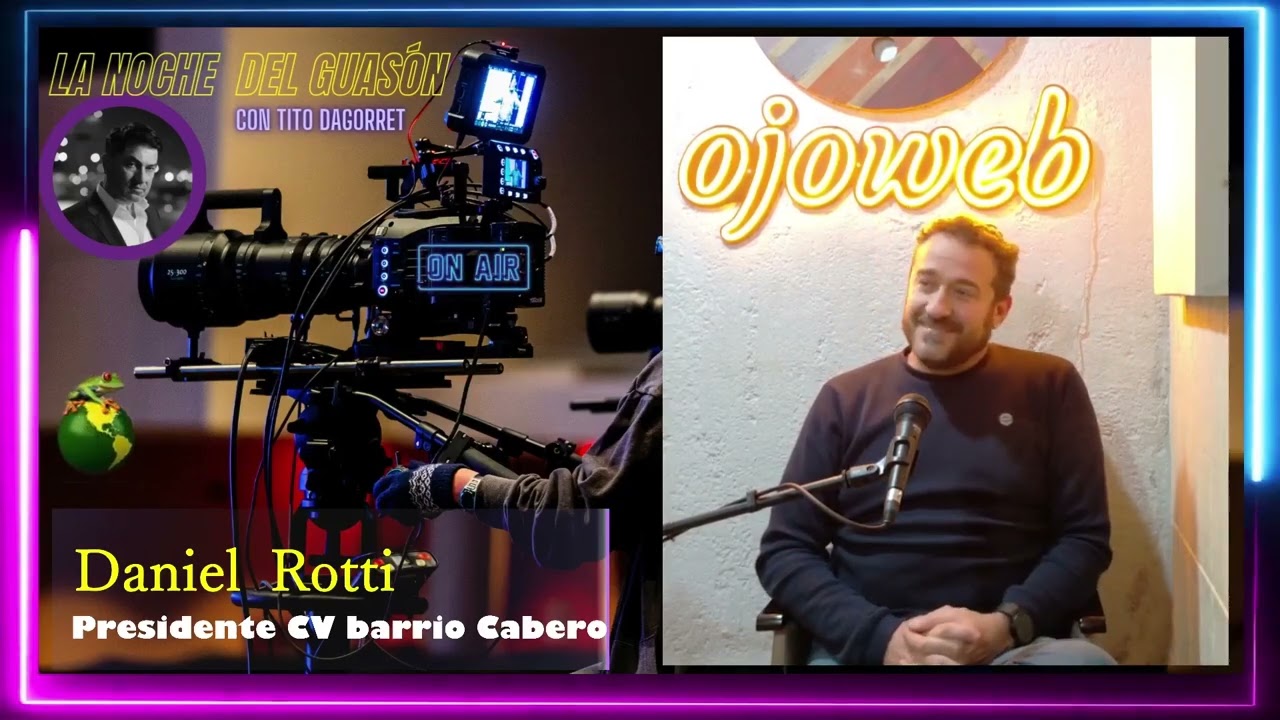 Daniel Rotti en los estudios del Ojo Web