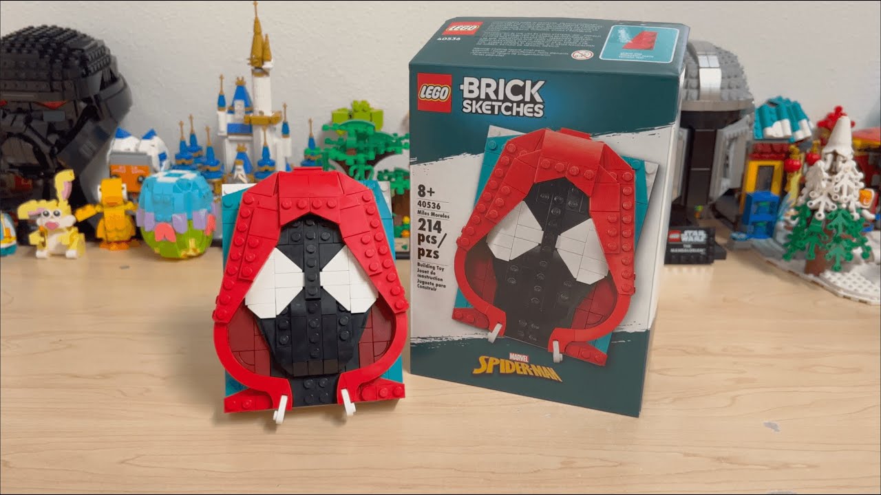 LEGO Brick Sketches Miles Morales | 40536 | Speed Build