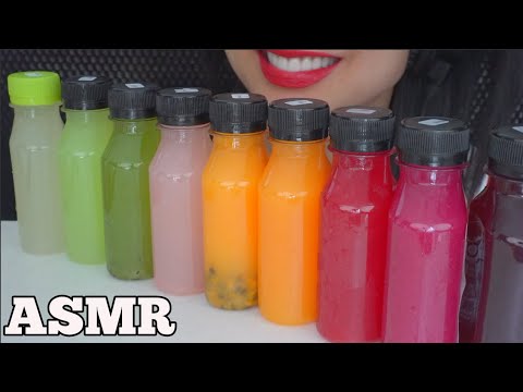 ASMR FRESH PRESSED JUICE FOR BREAKFAST | DRINKING SOUNDS (NO TALKING) SAS-ASMR