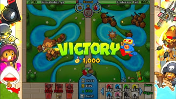 How to defeat the new professor evil in BTD Battles (5-9-2023) (Easy)