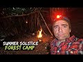 FOREST Bivvy Camp with my Weimaraner • BUSHCRAFT • Summer solstice 👻 ISLE OF MAN