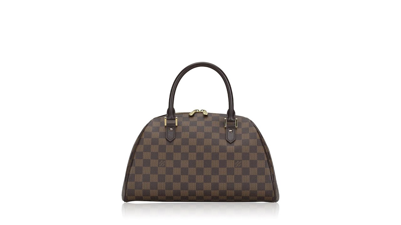 Louis Vuitton Ribera MM Damier Ebene Shoulder Tote Bag