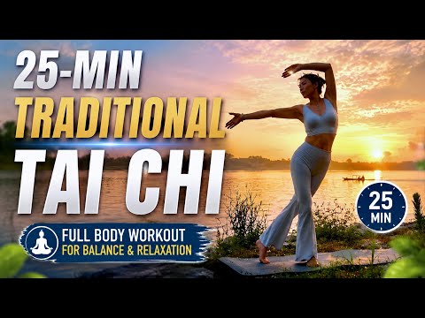 25-Min Traditional Tai Chi | Full Body Workout for Balance & Relaxation 
