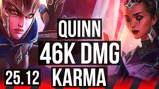 QUINN vs KARMA (TOP) | 46k DMG | KR Master | 25.12
