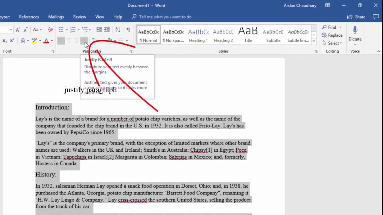 how to make assignment in microsoft word