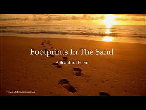 Footprints In The Sand Poem Images Pdf Tattoos