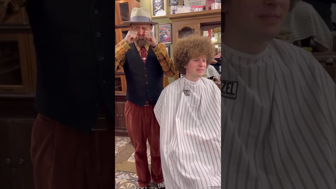 Bye bye curls&hellip; Huge Hair Transformation by The Butcher at Schorem