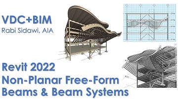 Revit 2022 Non Planar Free Form Structural Beams & Beam Systems 4K