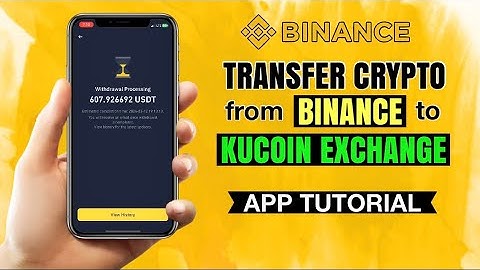 How to TRANSFER crypto from BINANCE to Kucoin Exchange | App Tutorial