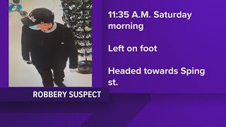 Police respond to a reported armed robbery at Waterville Goodwill Saturday morning