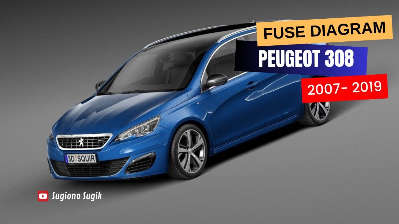 Peugeot 308 Fuse diagram || 2007