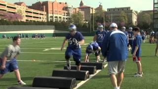 2012 Kansas Spring Football - Tim Grunhard Mic'd Up