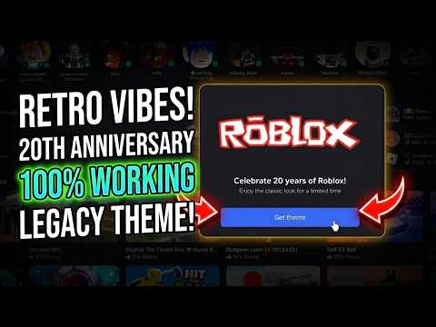 HOW TO GET CLASSIC ROBLOX THEME | OLD ROBLOX THEME 2026 | ROBLOX 20TH ANNIVERSARY
