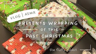 Vlog: Presents Wrapping of this Past Christmas | No Talking | ASMR