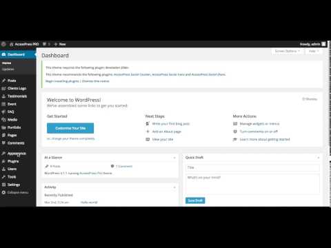 Best Premium WordPress Theme AccessPress Pro - Enable/Disable | WordPress Tutorial