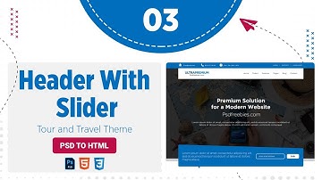 Header and Slider | The Tour & Travel Theme | PSD to HTML Conversion Template Design