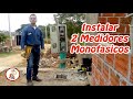 Como Instalar 2 Medidores Monofasicos En Un Solo Gabinete  // Curso de Electricidad #9