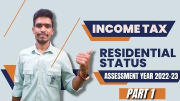 Residential Status for the A.Y. 2022-23 in Kannada - Part 1.