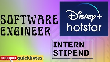 #disneyplushotstar software Engineer intern stipend #quickbytes #internshipstipend