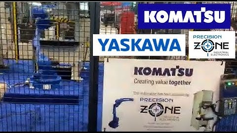 Komatsu servo press with Yaskawa Motoman robot