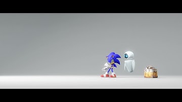 Sonic Meets Wall-E and EVE (Fan Animated Short)