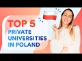 Top 5 private universities in Poland | Where to study?