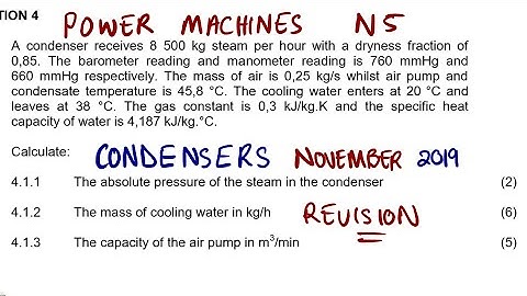 Power Machines N5 CONDENSERS NOVEMBER 2019 Revision @mathszoneafricanmotives