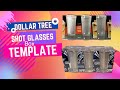 Dollar tree shot glasses box#sublimation #dollartree
