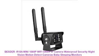 Besder -R18A Mini 1080P Wifi Onvif Ip Camera Waterproof Security Night Vision Motion Detect Cameras