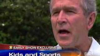 Getting Physical With Bush (CBS News)