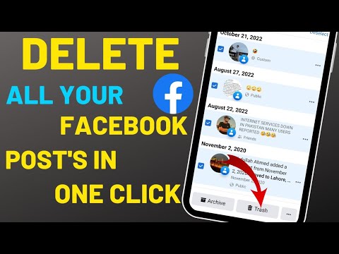 [2023] How to delete all your Facebook posts in one single click? - YouTube