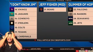 CBS Is Rage Baiting... Falcons Fan Reacts To NFL Post Week 1 NFL Power Rankings