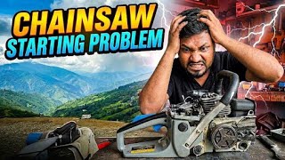 ▶️ Chainsaw Machine Starting Problem Solved | Chainsaw Machine Repair Hindi