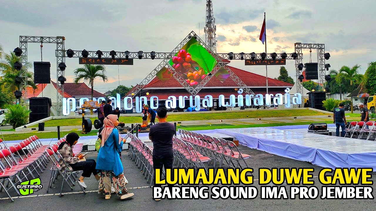 Prepare balos di pendopo Lumajang bareng IMA pro jember