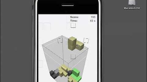 3D Tetris - iPhone/iPod touch Game "Smart Brick" True 3D Game Play