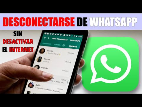 Video: ¿Cómo me desconecto de WhatsApp sin desconectarme de Internet?