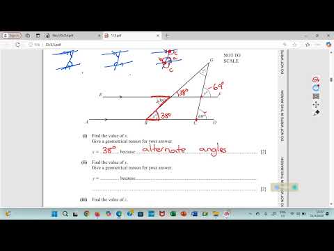 Find the missing angles exam style question - YouTube