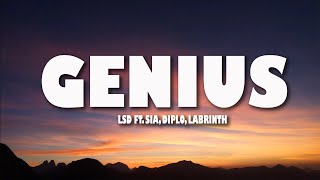 LSD - Genius (Lyrics) ft. Sia, Diplo, Labrinth