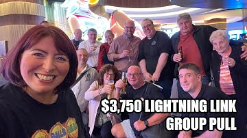 $3,750 Lightning Link Group Slot Pull