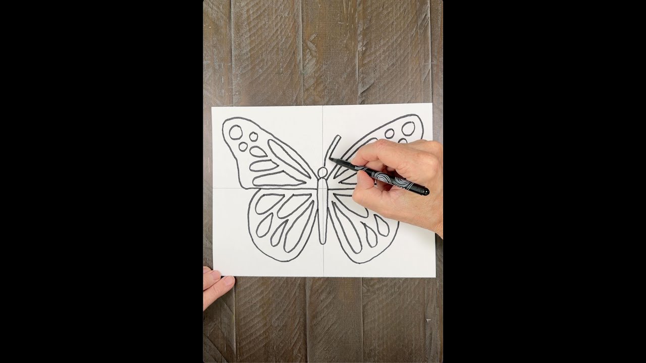 Draw a Symmetrical Butterfly